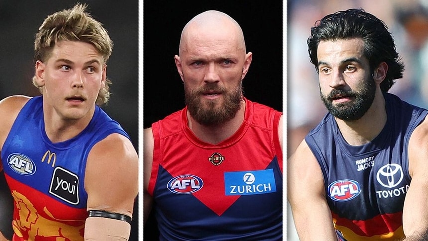 Will Ashcroft, Max Gawn and Wayne Milera. Pictures: AFL Photos