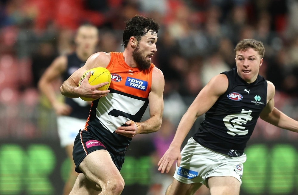 Giants flyer pips star recruit to claim his first Kevin Sheedy Medal