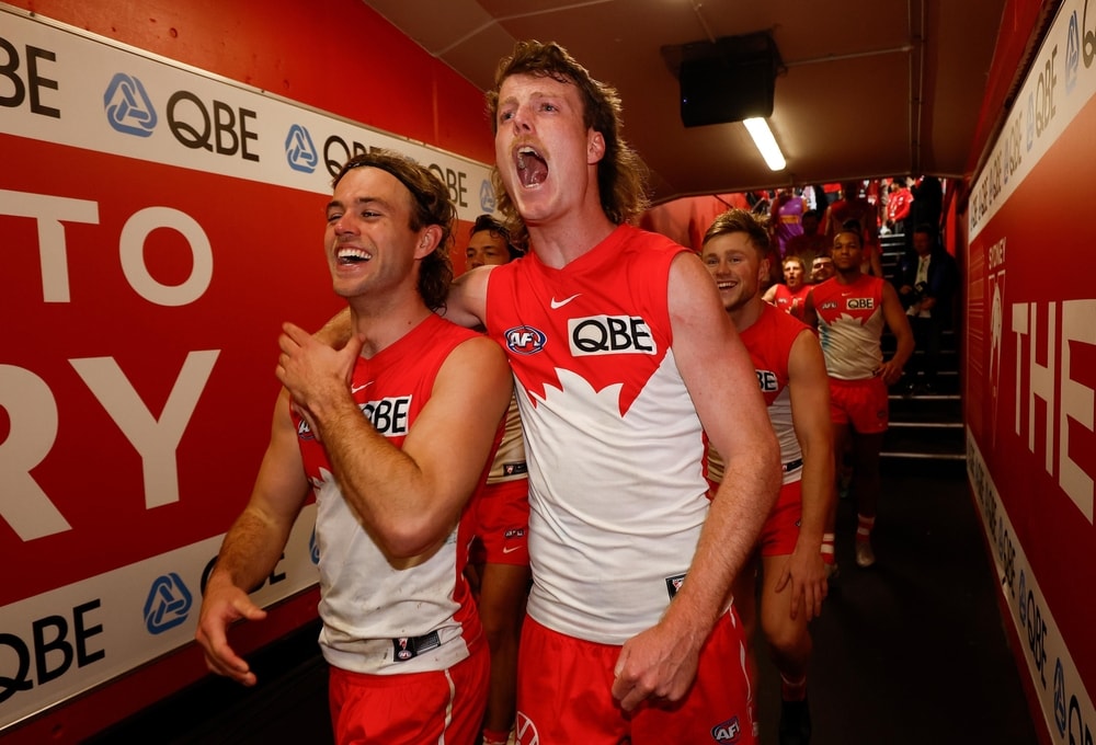 Swans mid in the dark about banned housemate's trade plans
