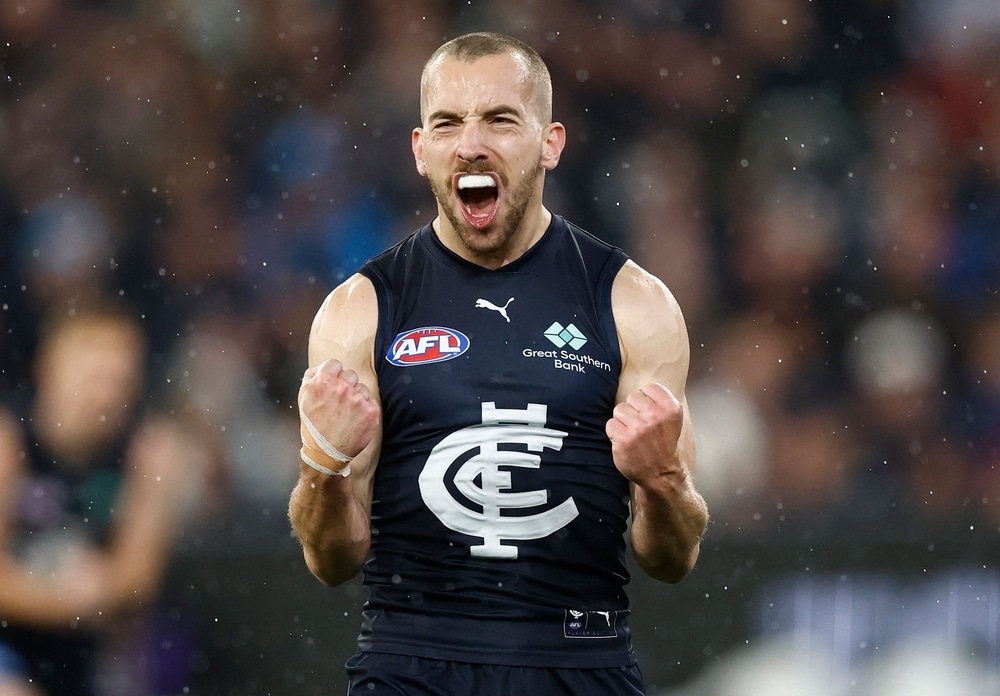 AFL issues fine to Carlton forward Francis Evans for tripping