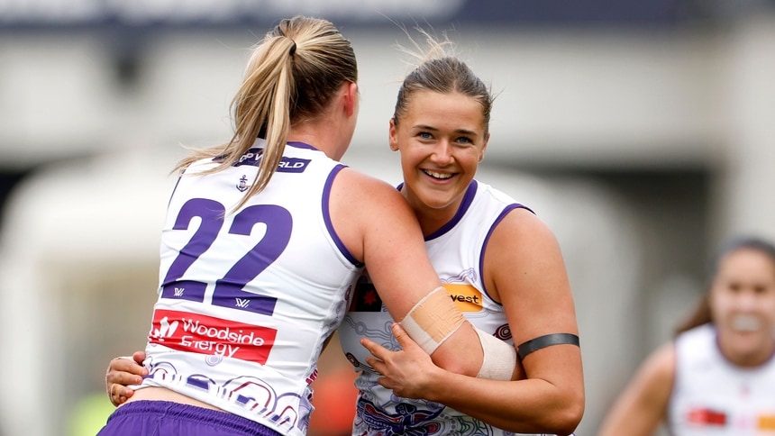 Georgie Brisbane during round four AFLW between Richmond and Walyalup (Fremantle Dockers) at Ikon Park, September 6, 2026. Picture: AFL Photos