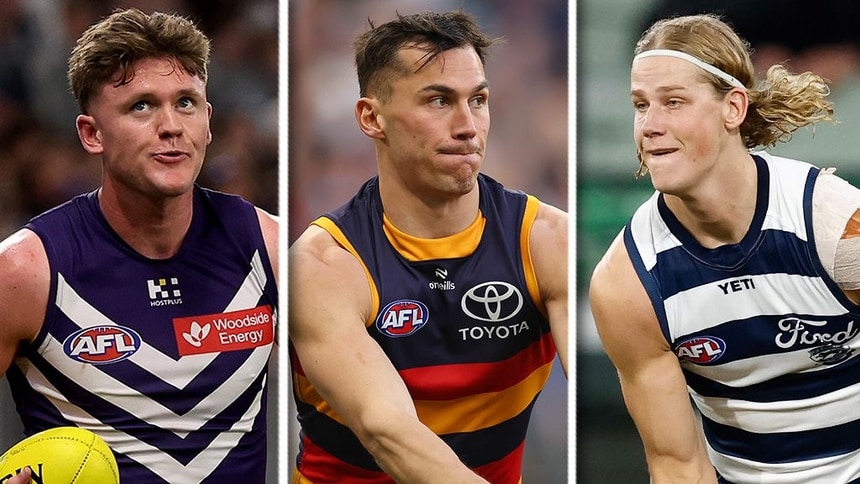 Nathan O'Driscoll, Isaac Cumming, Sam De Koning. Picture: AFL Photos
