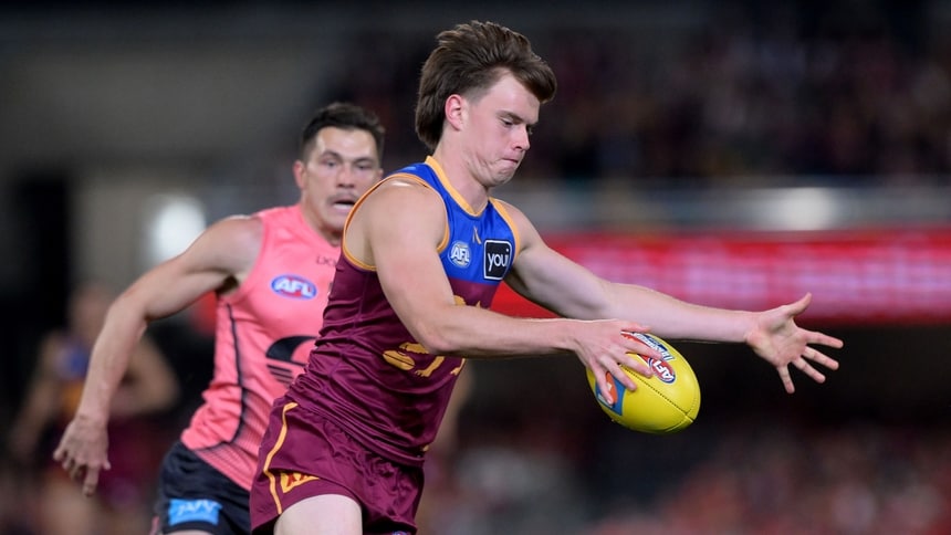 Sam Marshall during Brisbane's semi-final against Gold Coast in 2025. Picture: AFL Photos