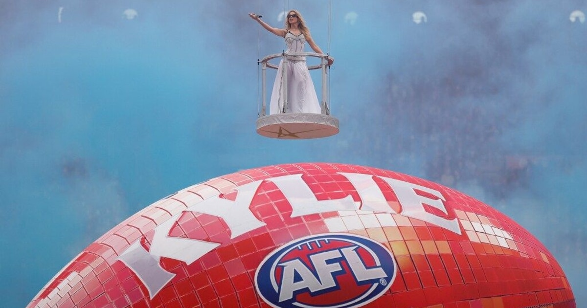Kylie Minogue at the 2026 AFL Grand Final