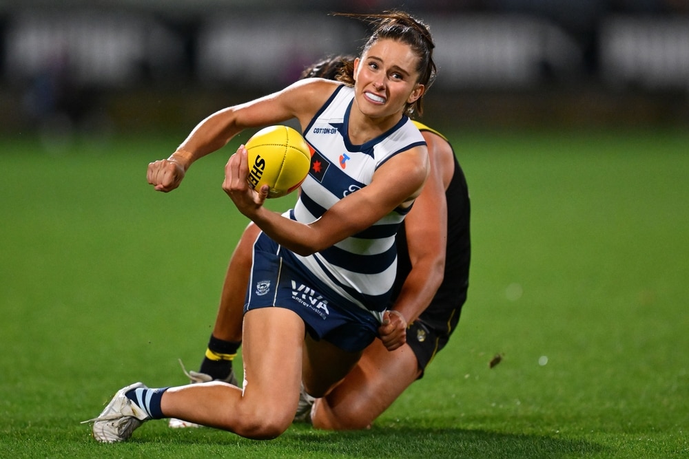 This Cat joined Geelong on a technicality. She's now starring in her own right