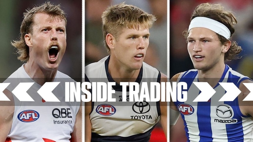 Nick Blakey, Nick Murray and Zane Duursma. Pictures: AFL Photos