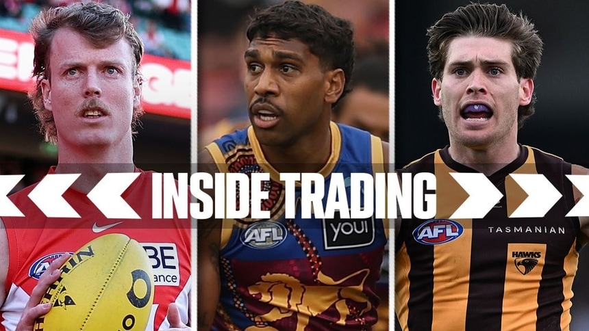 Nick Blakey, Keidean Coleman and Will Day. Pictures: AFL Photos