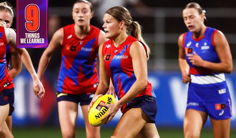 Jordy Allen impresses in Melbourne's match against Western Bulldogs
