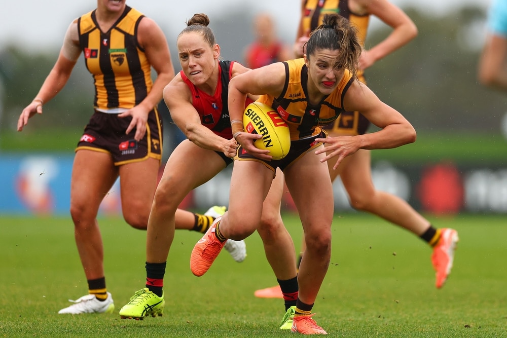Hawks put one foot in finals after surviving Bombers slog